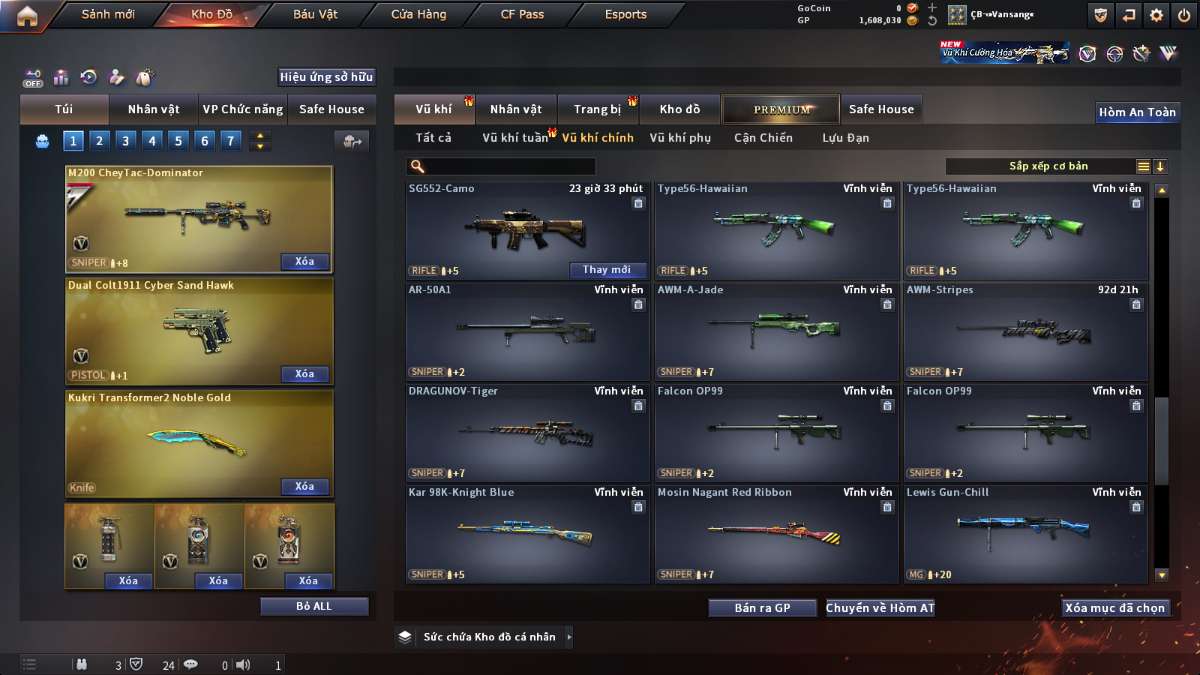 shop acc cf uy tin gia re